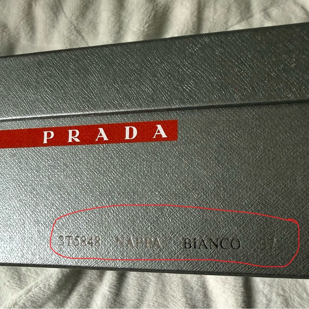 Prada White Sneakers (3T5848) - Picture 15 of 15
